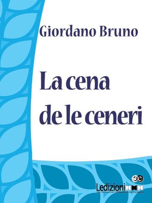 cover image of La cena de le Ceneri